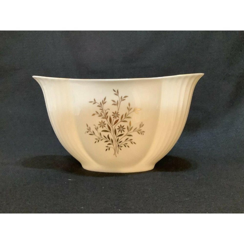 Lenox Vintage Fan Shaped Vase w/Turquoise Beads